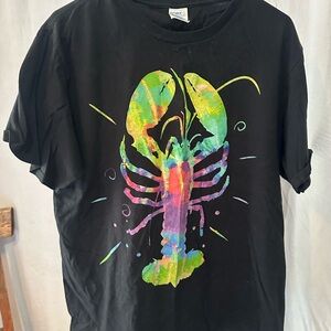Colorful Lobster Graphic T-Shirt